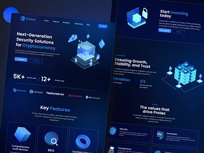 Crypto Landing Page Ui For my Special Client crypto figma graphic design ui user interface website