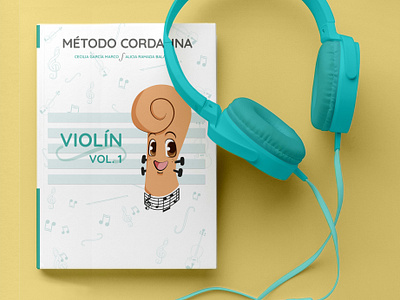 Cordalina - Violin workbooks for childs collection design editorial graphic design illustration mascot vector