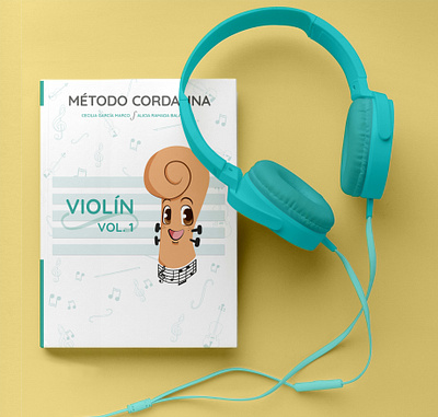 Cordalina - Violin workbooks for childs collection design editorial graphic design illustration mascot vector