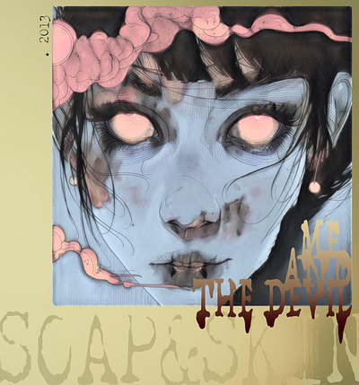Cover Art for a Song by Soap&Skin adobe album cover art design experiment fun graphic design layout midjourney music photoshop soft song spooky