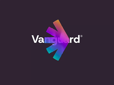 Vanguard 3D Logo 3d branding design gaming logo gradient logo logo design