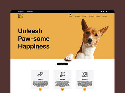 Ultimate Dog Care Hub dog dog care dogcare dogs ui ui design uidesign website website design websitedesign