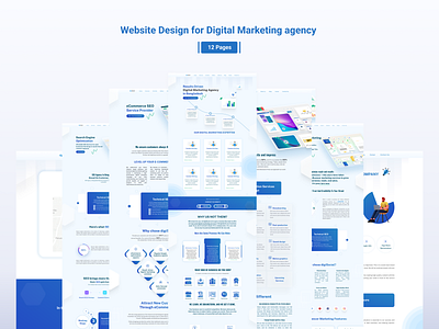 website Design for Digital Marketing agency branding clean creative illustration ui ui design user ux design