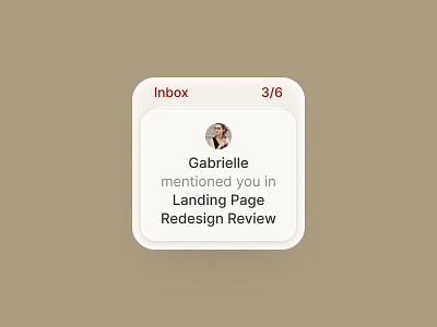 Notion Inbox Widget design inbox ios widget mobile design notification notion notion inbox notion widget ui widget