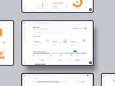 Lize Coordenador education panel ui ux