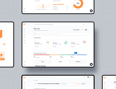 Lize Coordenador education panel ui ux