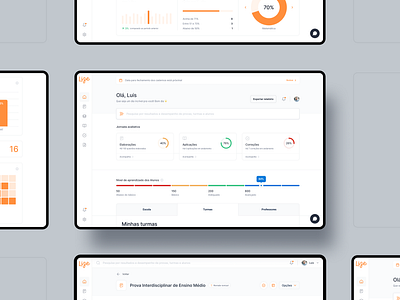 Lize Coordenador education panel ui ux
