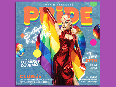 Pride Flyer Template pride month