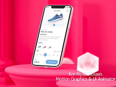 Ui E-Commerce Mobile App Animation animation landing page ui mobile ui motion graphics motion ui ui ui animation