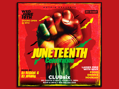 Juneteenth Flyer Template party