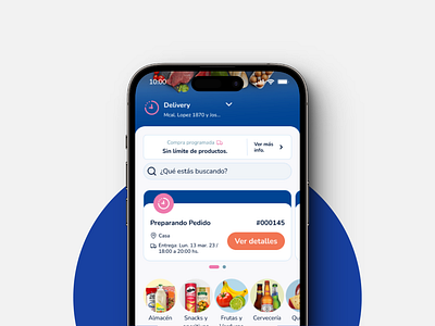 Home Screen Design for Plub Grocery App ecommerce grocery homescreen plub ui