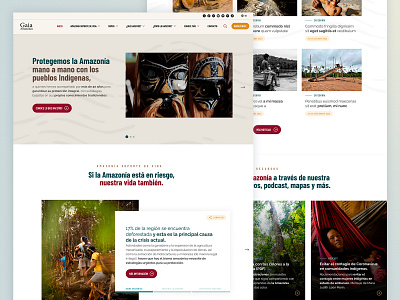 Site Gaia Amazonas design graphic design ui ux web web site