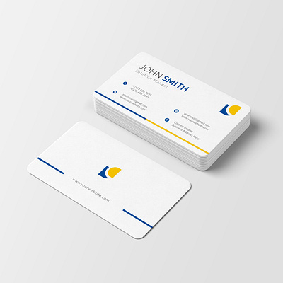 clean and minimal business card template original