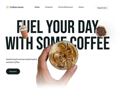 Coffee shop website coffee shop case study coffee shop homepage coffee shop website homepage homepage design homepage ui landing page restaurant homepage ui