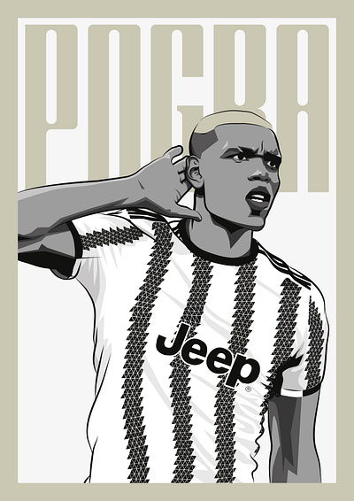 Paul Pogba, Juventus art calcio design digital art drawing football football art football player illustration italian football juventus paul pogba premier league serie a soccer