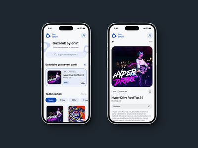 Gəzərək Əylənin! - Mobile App design ui ux