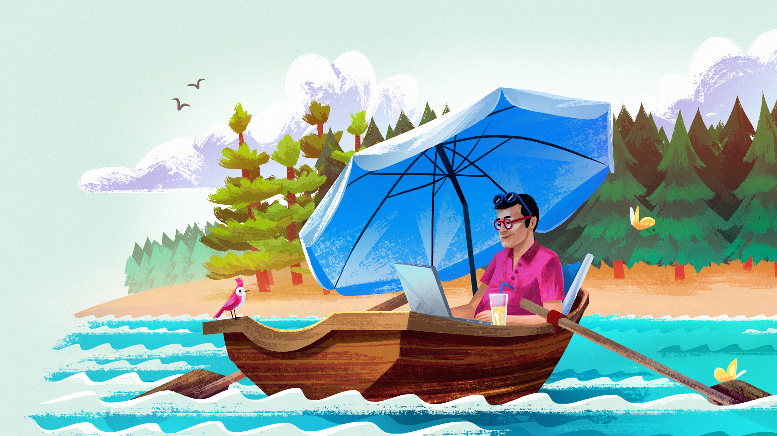 Fabulous app illustrations 2 calm chill cozy fabulous fabulousapp family illustration mindfulness nature selfcare workfromhome zen