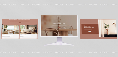Online shop "Recozy" design ui website
