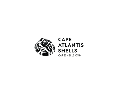 Cape Atlantis Shells brand branding clamshells design graphic design illustration logo ocean seaside shells tony tonyvoorhees type typography