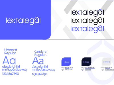 Lextalegal branding graphic design logo