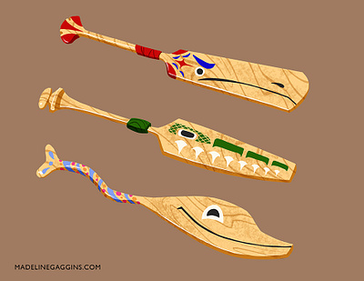 Animal Canoe Paddles - Design, Color, Texture