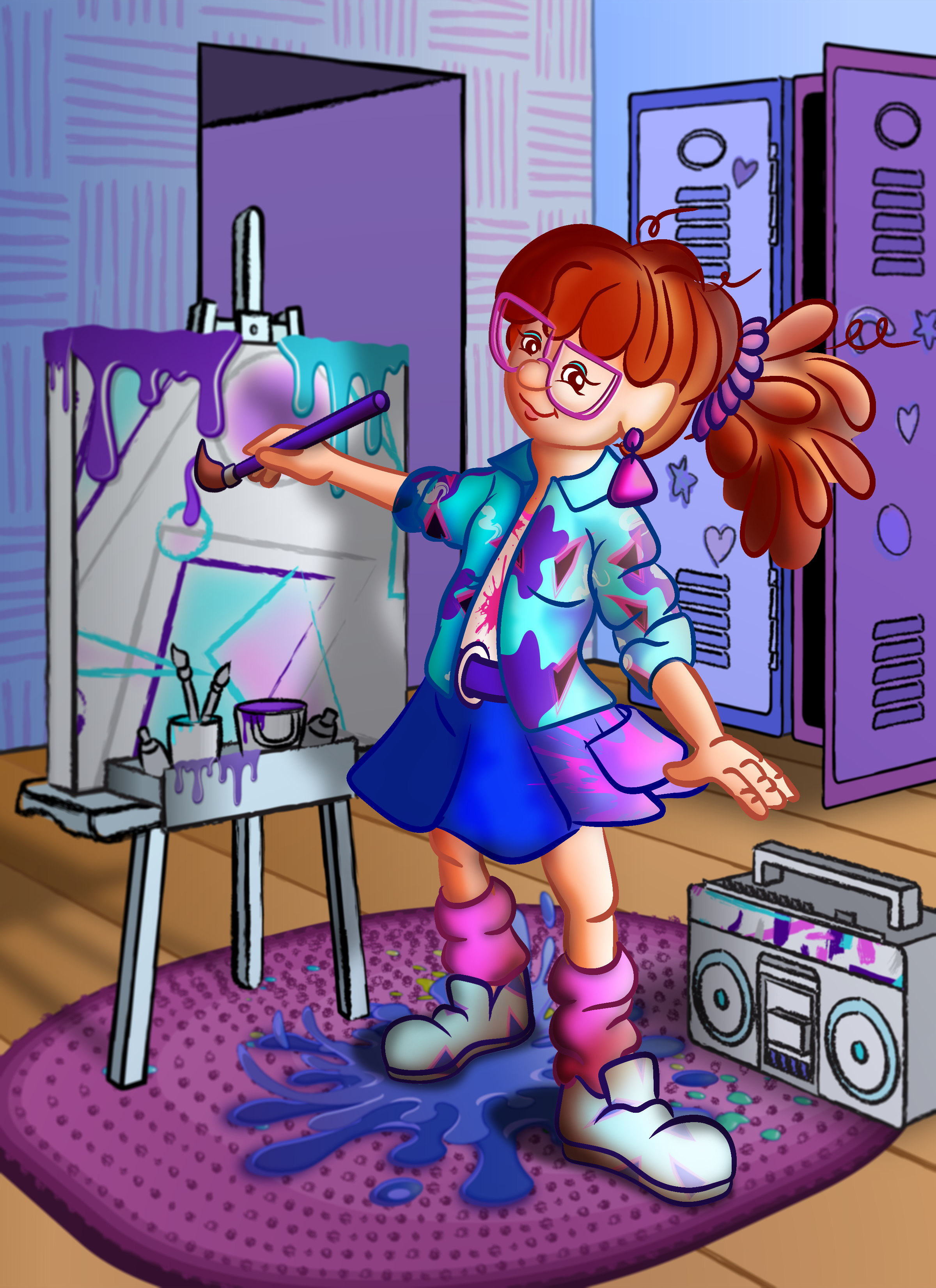 Ethel Wildwood: Tween Artist Character Design character design childrens digital illustration illustration rmcad student