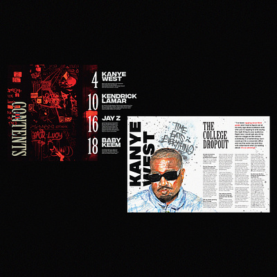 Hip-Hop Magazine Page Designs design digital art graphic design logo