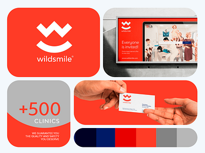 Visual Identity for Wildsmile branding dental services design graphic design graphic design identity logo orange typography ui vector
