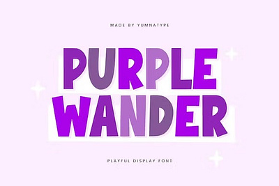 Purple Wander design designer font fonts purple wander typeface typography