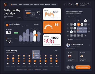 Comprehensive Health Overview branding product design ui uiux