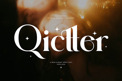 Qictter Elegant Serif Font Typeface design designer font fonts typography