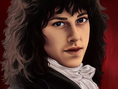 Sir Edward Munson digital art digital painting eddie munson fanart illustration regency age regency style stranger things