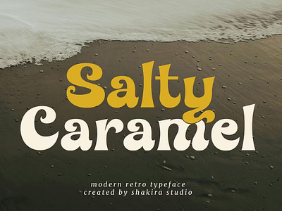 Salty Caramel - Modern Retro design designer font fonts salty caramel modern retro typeface typography