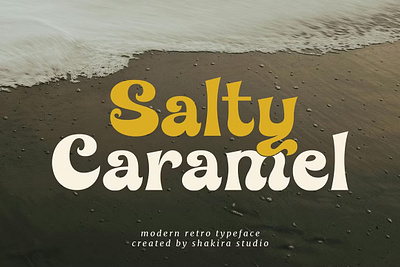 Salty Caramel - Modern Retro design designer font fonts salty caramel modern retro typeface typography