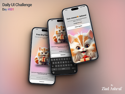 DailyUI Challenge - Day 001 ai dailyui design figma graphic design mobile mobile ui mockup ui user interface ux