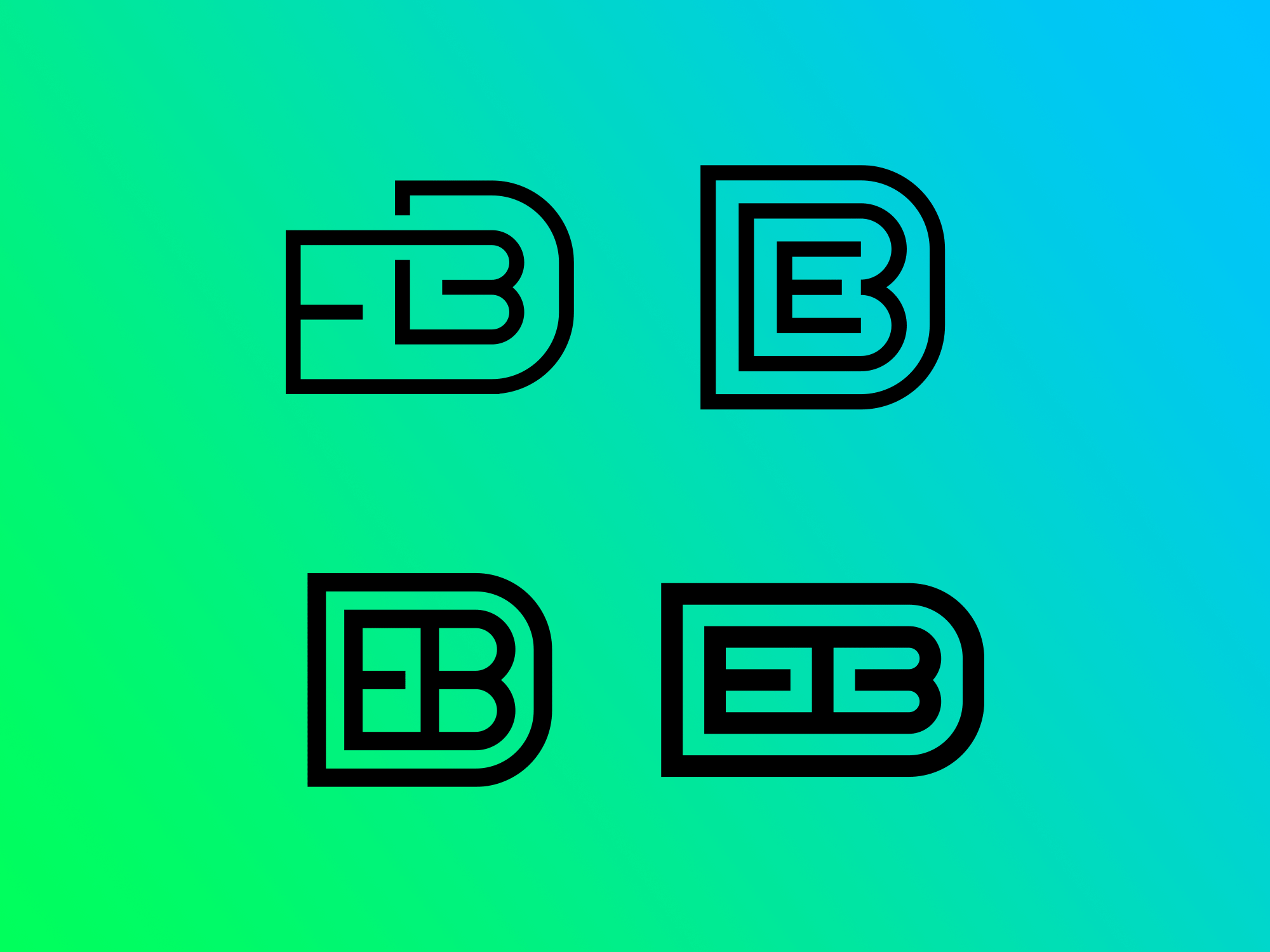 EBD brand branding identity letterform lettering lettermark logo logotype minimal startup logo tech logo typography wordmark
