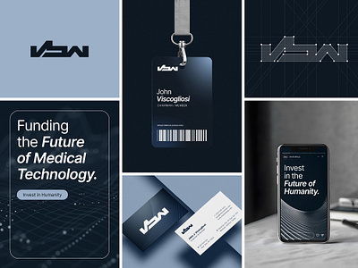 VBW Investment Banking brand identity branding finance healthcare branding investment banking medtech branding mood board