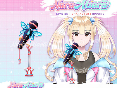 Harmonize Your Vtuber Model with Blue Butterfly Microphone Asset animeart customavatar customcharacter live2dmodel onlinecreators streamers virtualavatar virtualpersona vtuberavatar vtubermodel