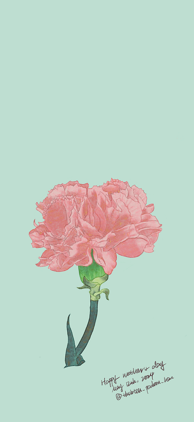 [Wallpaper] Happy Mother’s Day 2dillustration design flatillustration flowers graphic design procreate wallpaper