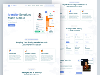 Ai Employee Background Check website ai ai landing page ai website b2b background check background check service employee background check finger fingerprint identify landing page saas security verification verification ui we web design