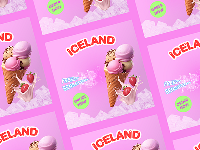 IG Feeds - Iceland design feeds graphic design ice instagram