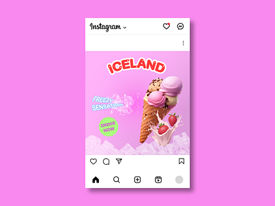 IG Feeds - Iceland design feeds graphic design ice instagram