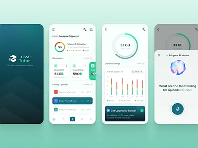 EdTech AI Mobile Application app mobile product design saas ui ux