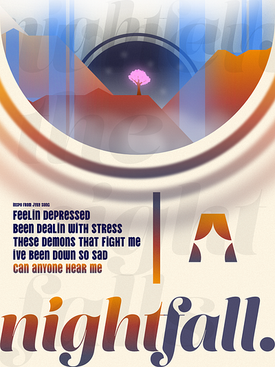 nightfall + branding. branding design graphic design illustration logo poster typography vector