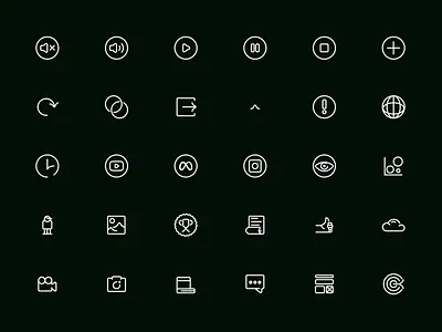 #14 – Madwell Agency Icons black and white branding geometric iconography icons minimal ui
