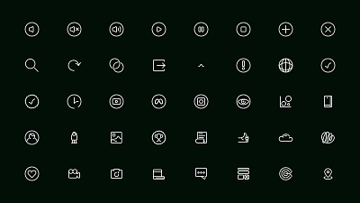 #14 – Madwell Agency Icons black and white branding geometric iconography icons minimal ui