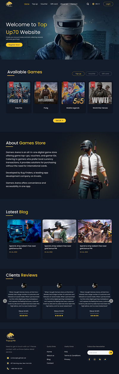 Game Store Website @ui design animation figma game store ui ui design ux ux design web website