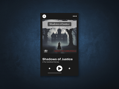 Shadows of Justice Podcast Cover Designs graphic design podcast cover typography