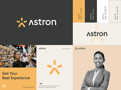 Astron - Logo Design Concept arrow brand identity branding career concept creative design designer portfolio education energy letter a logo logo designer market modern shop solar spark spiral sun