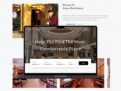 Hotel Kaisar - Hotel Booking Website branding design graphic design ui ui website website